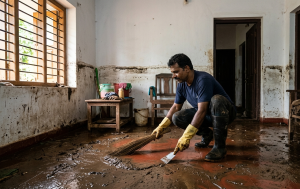 The Dangerous Week Is the One After the Water Goes Down 1 Post-Flood Cleaning & Disinfection in Kerala
